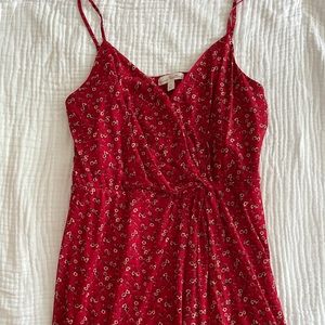 Red stitch fix dress